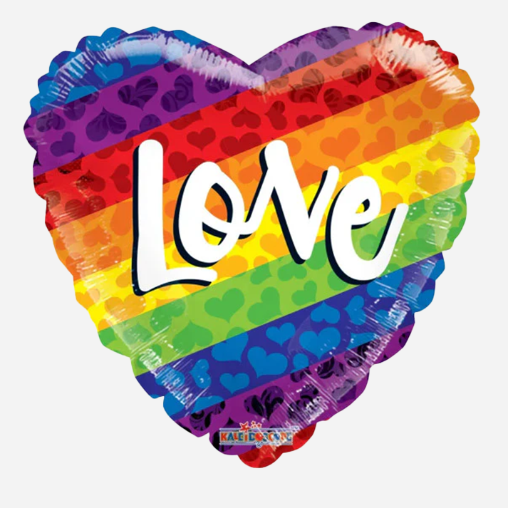Rainbow Love Balloon (18 inch)