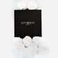 9 Infinity White Roses in a Black Box