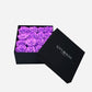 16 Infinity Purple Roses in a Black Box