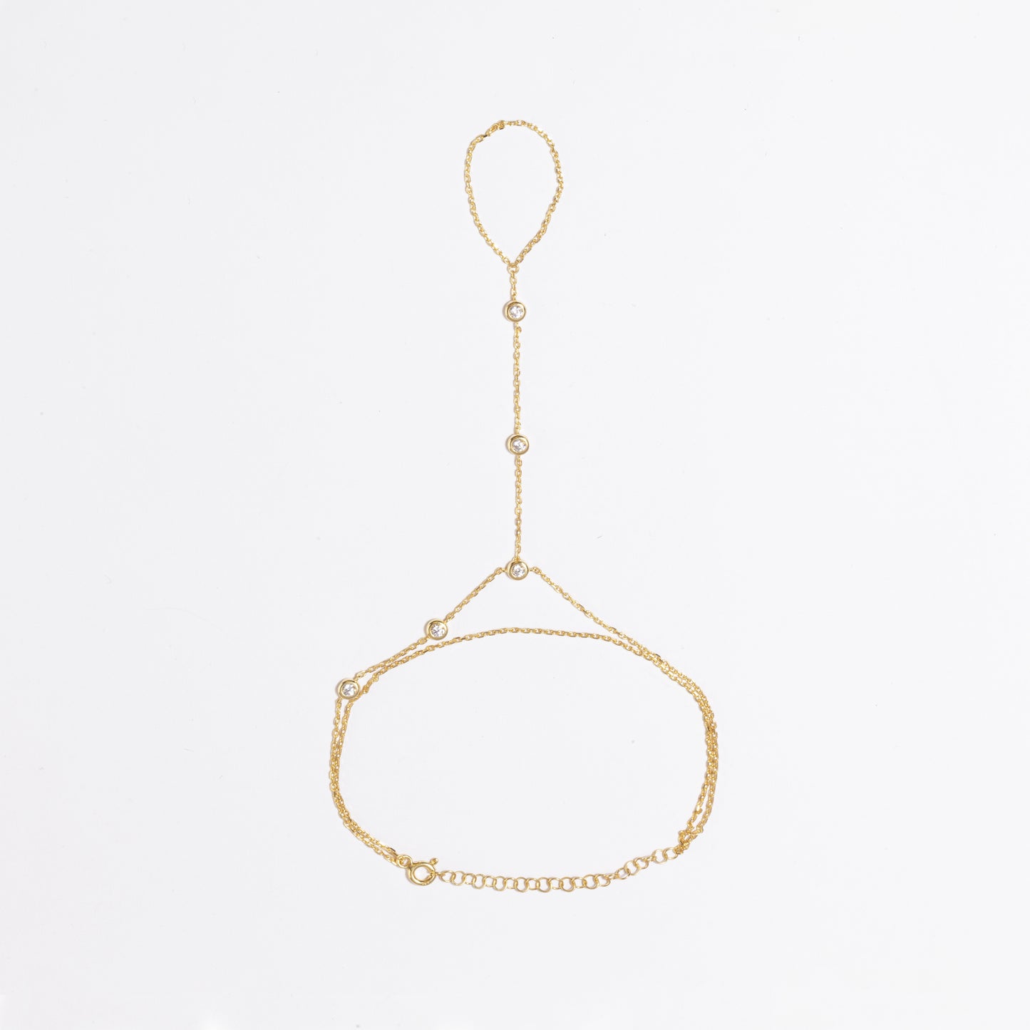 Droplet Hand Chain - Gold