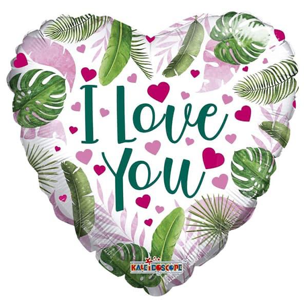 Botanical I Love You Balloon