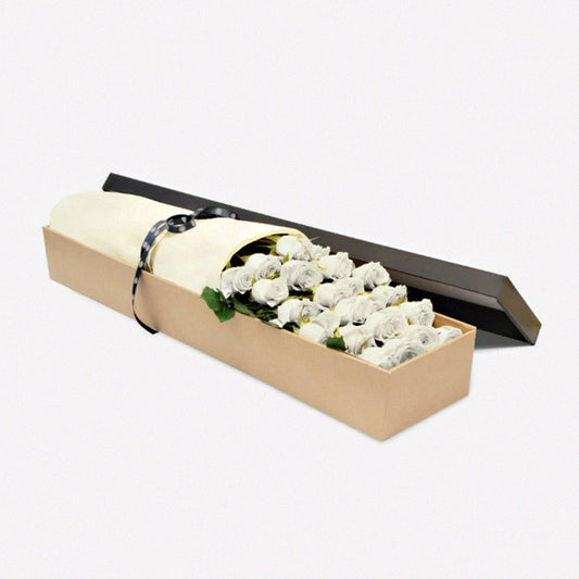 Luxury White Rose Box